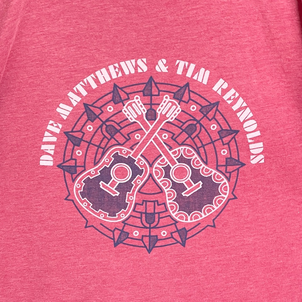 Dave Matthews & Tim Reynolds Tour Guitar Logo Red Concert T Shirt Adult Large - Picture 4 of 8